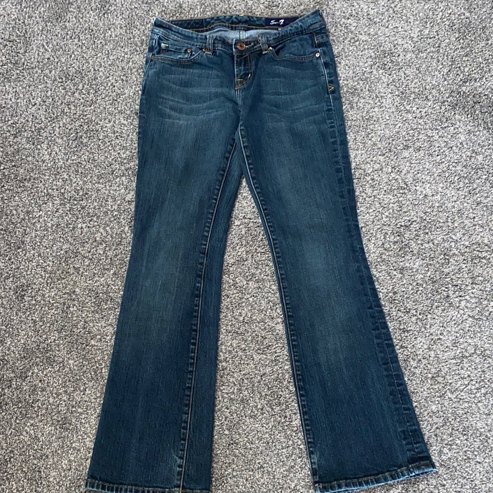 Seven7 Women's Dark Blue Flare Jeans size 29